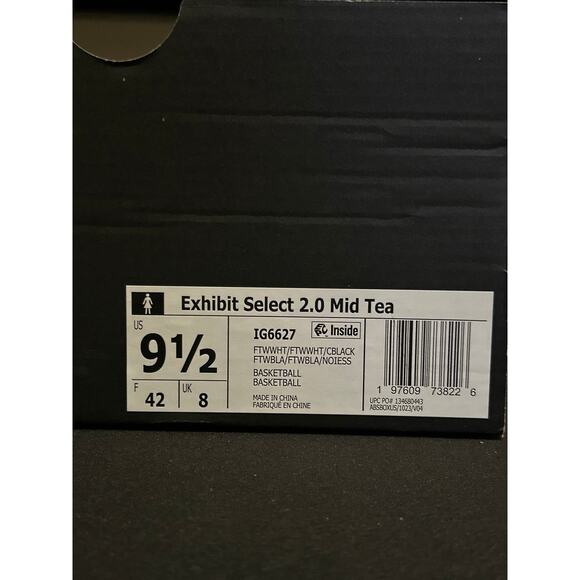 Adidas Exhibit 2.0 Mid Tea White / $120 Retail !! / Size 9.5W (8.5M) / Brand New - Picture 7 of 8